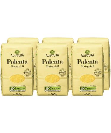 Alnatura Organic Polenta - Gluten-Free Vegan | Pack of 6 (6 x 500g) for International Shipping - Buy Online on GoSupps.com