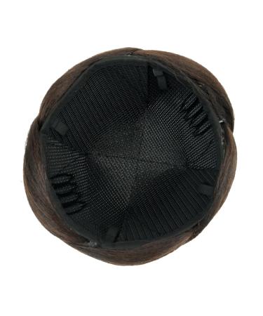 Imissu Braided Chaotic Curly Chignon Hair Tie - Donut Hair Tube Wig for Dancers & Parties (Chocolate Brown) - Buy Online on GoSupps.com