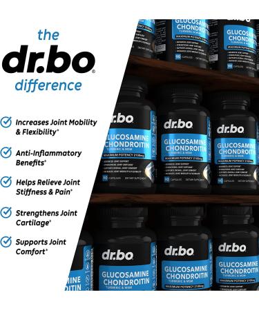 Glucosamine Chondroitin Turmeric MSM 2100mg Joint Pain Relief Supplement - Bone Health Support for Men & Women - Buy Online on GoSupps.com