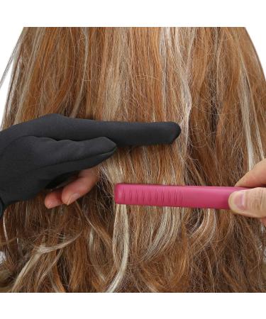 FALETO Professional Heat Resistant 3 Finger Mittens for Hair Styling - Curling, Perming, Straightening - Barber Protection Gloves - Buy Online on GoSupps.com