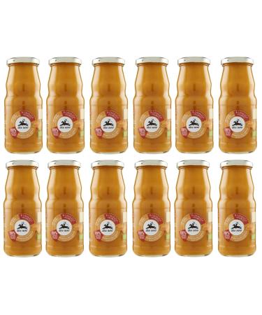 Set of 12 Alce Nero Passata Vellutata di Pomodoro Giallo Biologico Organic Yellow Tomato Bottles 350g