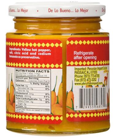 Inca's Food Aji Amarillo Paste 7.5 oz - Authentic Hot Yellow Pepper Paste from Peru - Buy Online on GoSupps.com