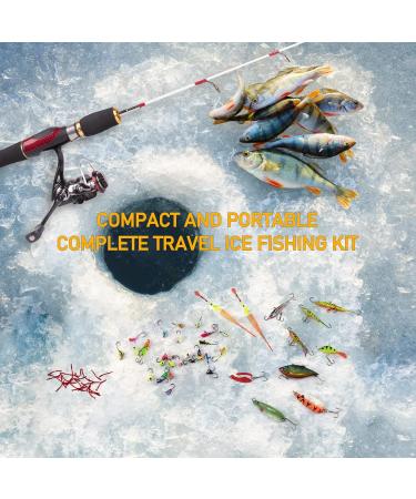 Dr.Fish Ice Fishing Rod and Reel Combo Set with Backpack Chair and Accessories - Buy Online on GoSupps.com