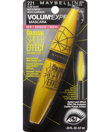 Maybelline Volum' Express The Colossal Spider Effect Washable Mascara, Glam Black - 0.33 fl. oz - Buy Online on GoSupps.com