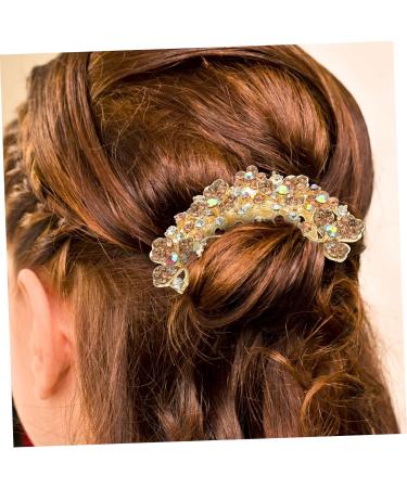 MAGICLULU hair accessories wedding alloy Korean version spring wedding hair clips for brides top clip diamond bride Diamond hairpin hair side combs large comb hair clip decor - Buy Online on GoSupps.com