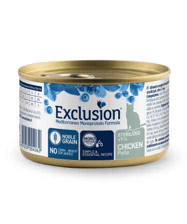 Exclusion Cat Wet STERILIZED +7 Chicken 85 GR