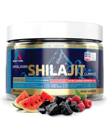 A1 Body Fuel Gummies Gold Resin Extract with Fulvic Acid Sugar-Free Supplement for Energy Vitality & Immune Support Vegan Non-GMO 90 Count 45 Day Supply for Men & Women