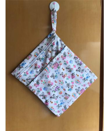 MUMBABY Wet Dry Bag for Baby Cloth Diaper Nappy Bag Reusable with Two Zippered Pockets (Koala) - Buy Online on GoSupps.com