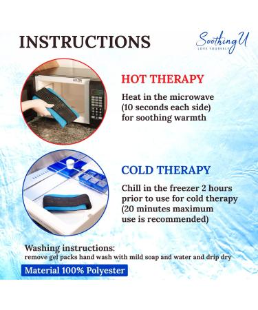 Soothing U Reusable Hot & Cold Therapy Gel Wrap for Pain Relief - Back, Knee, Shoulder - Flexible & Mess-Free - One Size Fits All - Buy Online on GoSupps.com