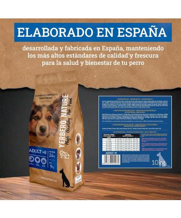 YERBERO Nature Adult+8 Light Premium Food for Dogs 10 kg - Buy Online on GoSupps.com