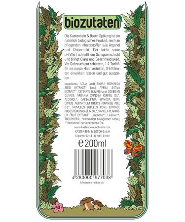 Buy Bosch Chia Haar Conditioner - Organic Vegan Argan Oil - 200ml for Stressed & Dry Hair | Kastenbein & Bosch - International Shipping - Buy Online on GoSupps.com