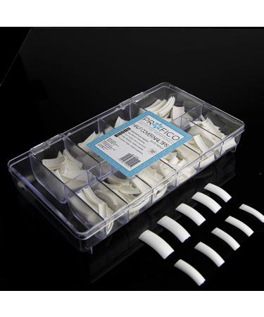 Profico 500 Piece Nail Tips - White French Half Cover Acrylic Nails | 10 Sizes | International Shipping - Buy Online on GoSupps.com