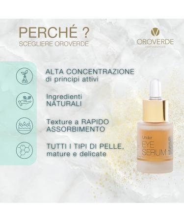 OROVERDE Eye Serum 15ml Glass Bottle - Eye Cream and Bags - Skin Products for Men and Women - Buy Online on GoSupps.com
