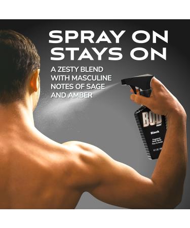 BOD man Fragrance Body Spray Black 8 fl oz (Pack of 2) Black 2 pack - Buy Online on GoSupps.com