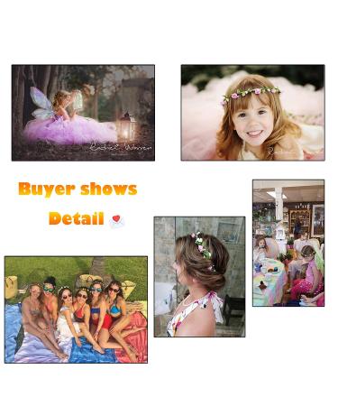 AWAYTR Bohemian Flower Crown Headbands - 9Pcs Mixed Color Set for Women and Girls - Buy Online on GoSupps.com