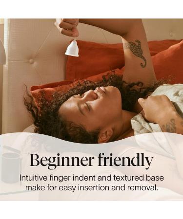 Cora Menstrual Period Cup - Comfortable, Easy to Use, Leak Protection - Size 1 - Buy Online on GoSupps.com