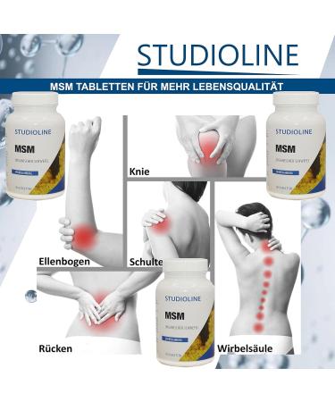  B.P.V MSM Tablets | 105 Capsules | Maximum Dose 5000 mg Daily Dose | Organic Sulfur | Methylsulfonylmethane - Buy Online on GoSupps.com