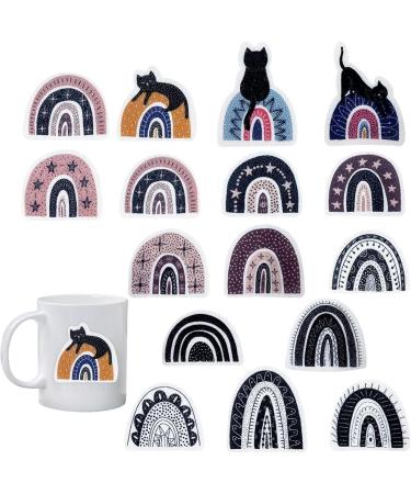 Soothing Sticker Set | 16 Reusable Fidget Strips with Gravel Texture & Rainbow Cat Design - Perfect for Stress Relief & Adult Relaxation - Buy Online on GoSupps.com