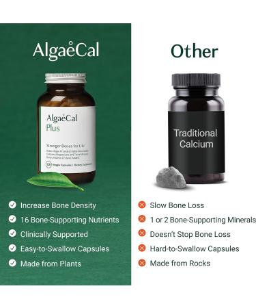 ALGAECAL Bundle: Calcium Supplement for Women & Men with Vitamin D3, K2, Magnesium, and Healthy Bones Healthy You! Book by Lara Pizzorno - 1-Month Supply - Buy Online on GoSupps.com