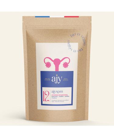 AJY SPM Menstrual Comfort SPM + Painful Periods | Organic Chatthrie Yarrow Ginger | 420mg/ Softgels 90 Capsules