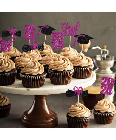 36 Pack Graduation Cupcake Toppers 2024 Glitter Class Of 2024 Cupcake Toppers 2024 Cupcake Toppers Graduation Cupcake Picks Graduation 2024 for Graduation Party Decorations 2024 Purple - Buy Online on GoSupps.com