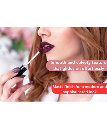 Super Matte Liquid Lipstick - Kiss-Proof Long Lasting Moisturizing Paraben-Free & Cruelty-Free - Gift for Girls & Women - 404 Rich Beige - International Shipping Available - Buy Online on GoSupps.com