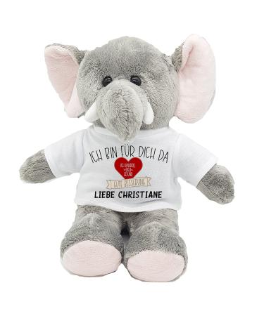 Kilala Get Well Soon Elephant with desired name personalized alternative card for recovery wishes (I am here for you)