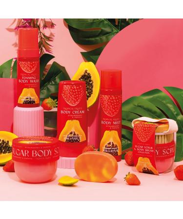Tropical Fruits Strawberry and Papaya Foaming Body Wash 140ml - Buy Online on GoSupps.com