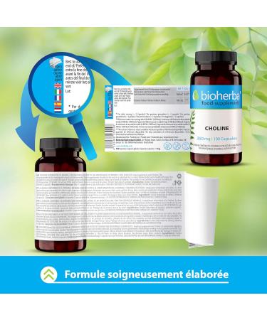 Choline 350 mg 100 G lules | Compl ment alimentaire avec choline par BIOHERBA - Buy Online on GoSupps.com