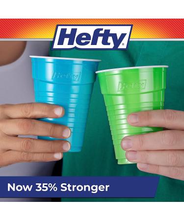 Hefty Party On Disposable Plastic Cups - 16 oz - 100 Count - Assorted Colors - Pack of 1 - Buy Online on GoSupps.com