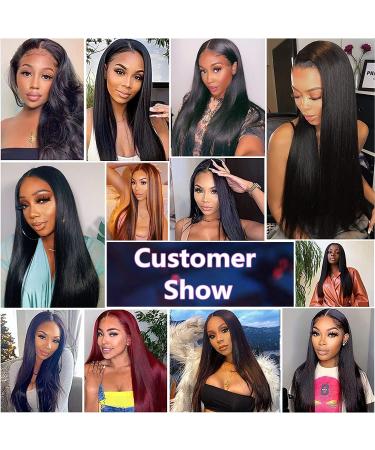 18 Inch Brazilian Straight Human Hair T Part Lace Front Wig for Black Women - MISSJAY - Buy Online on GoSupps.com