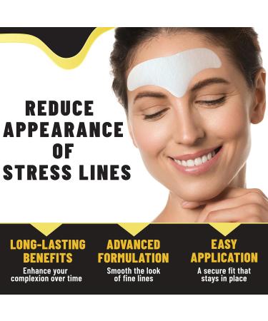 Forehead Wrinkle Patches - Anti-Wrinkle Hydrogel Patches for Smoothing Fine Lines | Collagen & Aloe Extract | 12 Pcs for All Skin Types - Buy Online on GoSupps.com
