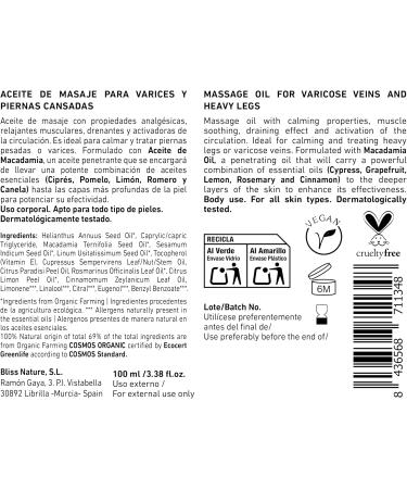  ALMA SECRET Varicose veins and tired legs oil 100 ml - Buy Online on GoSupps.com