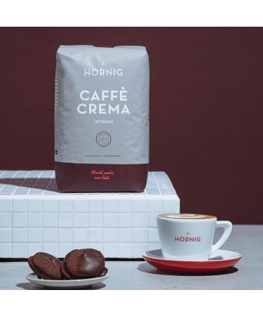 J. Hornig Espresso Coffee Beans Caff Crema Intenso 1kg Whole Beans Full-Bodied Chocolatey Flavor for Automatic Coffee Machines Espresso Machines and French Presses - Buy Online on GoSupps.com