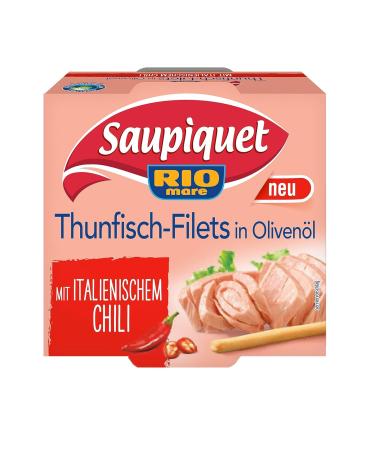 Buy Saupiquet Rio Mare Tuna Fillets in Olive Oil with Italian Chilli (130g 5-Pack) - Authentic Italian Taste for International Shipping - Buy Online on GoSupps.com