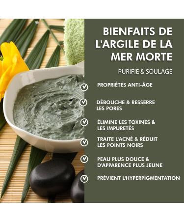 Dead Sea Clay Powder for Body Face and Hair Care Purifying and Mattifying Absorbs sebum - Buy Online on GoSupps.com