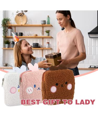 Shop Giantree 3-Piece Plush Women's Bands Storage Bag | Portable Tampon & Coin Pocket for Girls | Ideal Period Bag - Buy Online on GoSupps.com