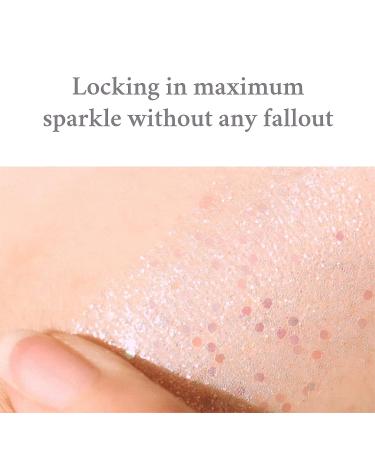 FLYNN Lightcatcher Liquid Glitter Eyeshadow - Long Lasting, Quick Drying, Lightweight Water Texture - K Beauty High-Impact Eye Look in 01 White Light - 0.12oz - Buy Online on GoSupps.com