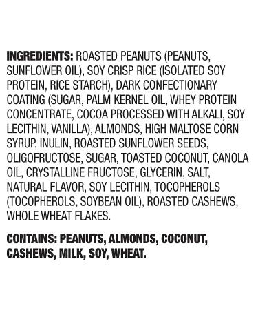 Happy Belly Protein Chewy Bars - Peanut, Almond, Dark Chocolate - 5 Count x 6 Pack - Buy Online on GoSupps.com