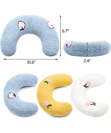 Ultra Soft Fluffy Cat Pillow - Calming Toy for Deep Sleep and Joint Relief - Machine Washable Half Donut Cuddler in Blue - Buy Online on GoSupps.com