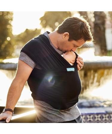 Moby Wrap Baby Carrier | Classic | Baby Wrap Carrier for Newborns & Infants | #1 Baby Wrap | Go to Baby Gift | Keeps Baby Safe & Secure | Adjustable for All Body Types | Perfect for Mom & Dad | Black - Buy Online on GoSupps.com