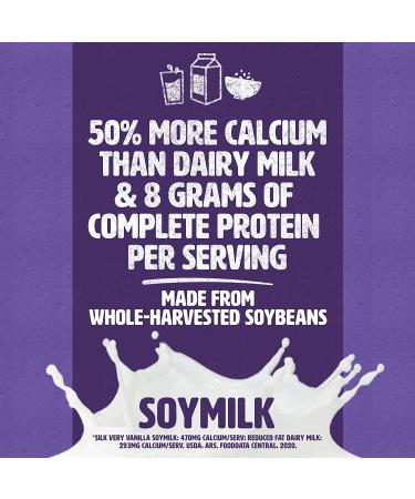Soy Milk Singles 18 Pack Very Vanilla 8 oz - Dairy-Free, Vegan, Non-GMO | Silk Shelf-Stable Soymilk - Buy Online on GoSupps.com