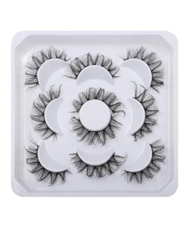 Ezreiily 11MM Natural Wispy Mink False Eyelashes Pack - Russian Fake Lashes - Buy Online on GoSupps.com