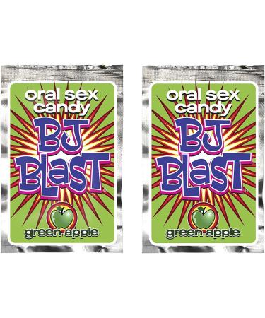 BJ Blast Green Apple Flavored Oral Sex Candy - 2 Pack - Buy Online on GoSupps.com