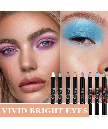 Glitter Eyeshadow Stick Set - 8 Colors, Waterproof & Long Lasting - Buy Online on GoSupps.com