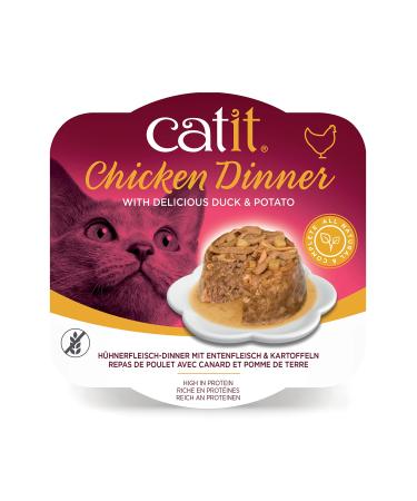 Catit Wet Cat Food Chicken Dinner with Duck & Potato 80 g Pack of 6 Cat Food Cat Food Wet Nourriture Pour Chat Cat Wet Food Chat Kitten Food Kitten Wet Food Canned Cat Food