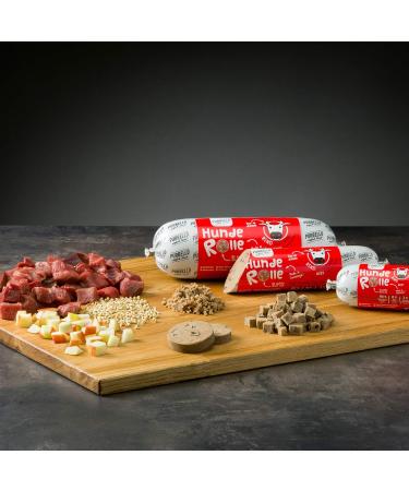 PURBELLO 3 Rolls Wet Dog Food - 3 Chicken 3 Ducks 2 Beef - Monoprotein Dog Food High Meat - Cut Resistant Dog Sausage - Buy Online on GoSupps.com