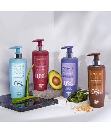 TULIPAN NEGRO Tulipan Black Dyed Hair Shampoo Sulfate and paraben Extrahidratante 500 ml - Buy Online on GoSupps.com