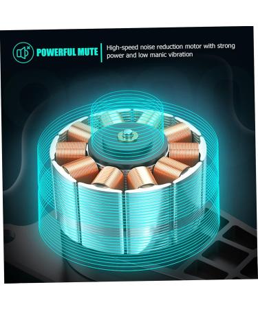 Fascia Massage Gun Set - Adjustable Portable Impact Massager & Metal Accessories - Mini 14.5x14x4.2cm Black | International Shipping Available - Buy Online on GoSupps.com