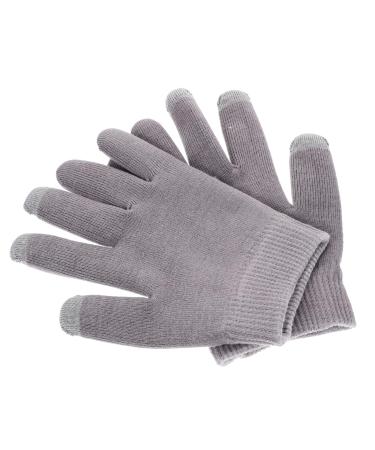 minkissy 1 Pair Pink Gloves Hand Caring Gloves Hand Protection Hand Moisturizer Gloves Overnight Spa Gloves Hand Lotion Gloves Casual Socks Gel Moisturizing 21x14cm Grey